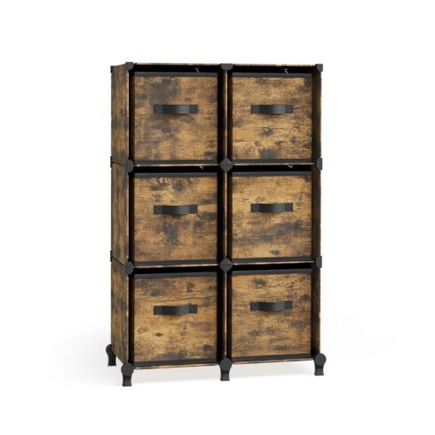 6 dėžučių lentyna