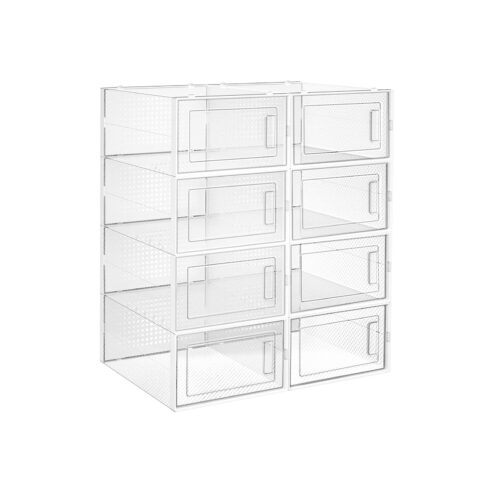 8 sulankstomų batų dėžių rinkinys